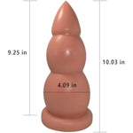 10.03" Super Huge Thick Anal Butt Plug Anal Beads Giant Anal Sex Trainer Anal Plugs Strong Suction Cup Big Butt Plugs Sex Toys For Advanced Anal Player Large Anal Training Toy (Skin Color)