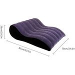 Inflatable Wave Pillow Multifunctional Positioning Cushion Ramp Body Pillow Portable Pvc Travel Pillow For Couples Deeper Position Support Pillow