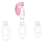 Inverted Chastity Cage Silicone Adult Sex Toys For Sissy Male. Chastity Devices Realistic Vaginal Appearance,With 3 Sizes Chastity Clips Bondage Gear Accessories Male Chastity Cage(Pink)