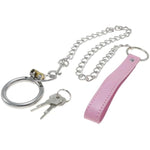 Adult Role-Playing Game Tools Sm Punishment Training Chain Leash Metal Bondage Penis Ring Male Enhancement Penis Ring With Key Cock Ring Set
