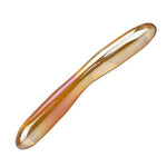 Golden Crystal Glass Pleasure Wand for Women's G Spot Stimulation and Masturbation