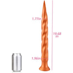 Super Long Thread Liquid Silicone Butt Plug With Strong Suction Cup - Soft And Flexible Anal Plug For Vaginal And Prostate Massage - Stimulation For Beginners And Advanced Players (L)