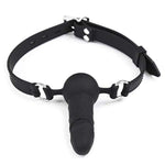 Silicone Dildo Mouth Ball Gag Penis Gag Adjustable Strap On Mouth Gag For Adult Bondage Restraints Bdsm Sex Toys (3.81Inch Style A)