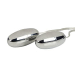 Pocket Exotics Wired Remote Double Bullet Vibrator - Sex Toys For Couples - Adult Vibe Eggs Massager - Silver