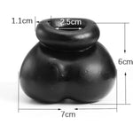 Silicone Cock & Ball Ring For Men – Testicle Stretcher, Chastity Cage & Erection Enhancer | Bondage Gear Cbt Toy For Pleasure, Control & Longer-Lasting Performance (Black)