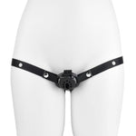 Inverted Cock Cage With 4 Circular Arc Rings And Chastity Belt, One-Piece Urine Tub Chastity Cage With Ventilation Holes Sm Extreme Bondage Sex Toy For Men (Black+Belt)