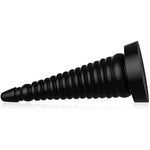 Silicone Anal Butt Plugs,Conical Prostate Massage Sex Toys With Suction For Men,Black