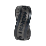 Star Wars Dualtone Silicone Ring - Comfortable And Flexible Design - I Know - Black Pearl/Platinum - 9