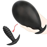 Liquid Silicone Inflatable Butt Plug, Threaded Drill Bit Anal Plug With Air Pump, Waterproof Easy To Anal Sex Toys For Women Men Couples