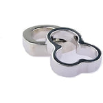 Men'S Cock Ring Metal Bondage Device Penis Set Lock Fine Ring Penis Ring Gay Trainer