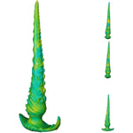Sex Toy Anal Tentacle Dildo Extra Long Butt Plugs T-Sail And Massage Pellets For Adult Men And Women Anal Plugs Wearable Monster Prostate Stimulator (Green,S)
