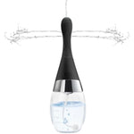 Douche Bottle Automatic Enema Bulb Kit With 3 Intensities,Electric Enema Douche For Men Women,Anti Back-Flow Anal Enema Anal Cleaner,Silicone Enema Sex Toys 300Ml (Black)