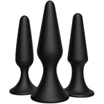 Naughty Anal Trainer Kit, Butt Plug, Prostate Massage, Silicone, Adult Sex Toy, Black