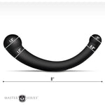 10X Vibra-Crescent Dual-Ended Dildo Made With Premium Silicone For Men Women & Couples. G-Spot P-Spot Powerful Vibrating Stimulation Waterproof Ipx7 & Rechargeable. 2 Piece Set - Black