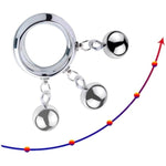 Metal Penis Cock Ring Penile Pendant Weight Carrying Stretching Exercise Device Penile Ring With Chain Steel Ball