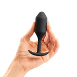 Snug Plug 2, Weighted Silicone Butt Plug, Beginner Anal Plugs - Sex Toys For Adults, 114G (Black)