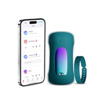 Gush 2 Automatic Male Masturbator Stroker, Vibrating & Oscillating Penis Massager Cock Ring With Endurance Training App Remote Control Vibrator Adult Sex Toys & Games, With Adjustable Buckles