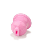 Mini Chastity Lock Male With 4 Sizes Rings And Keys Lightweight Resin Chastity Device Adult Sissy Sex Toy Bdsm Slave Breathable Bondage Devices Accessories For Men (Pink-S)