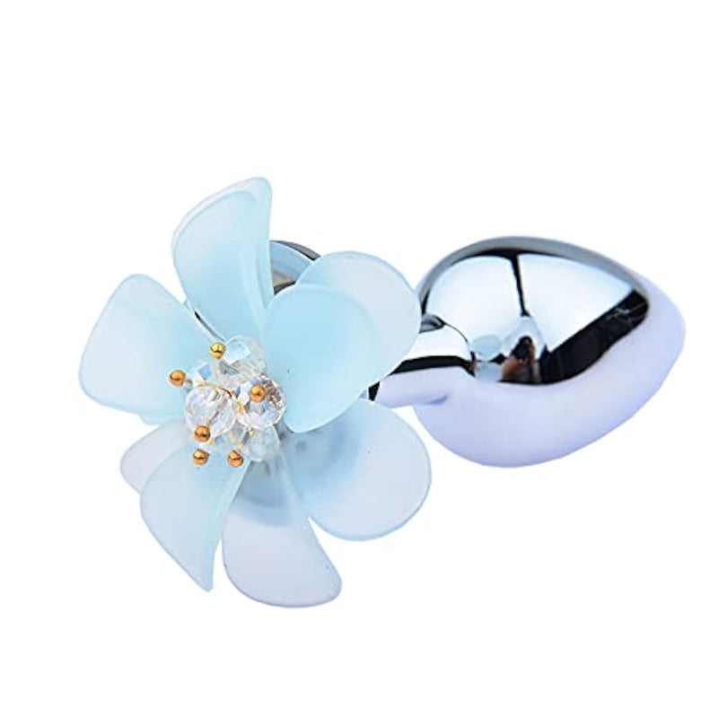 Anal Plug Prostate Massager Anal Beads Flower Design Metal For Men Women Size Expander G-Spot Dildo Anal Toys Backyard Dilators Adjust Adult Thrusting Toys