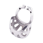 Male Cock Cage Device Base Ring Ergonomic Design 304 Stainless Steel Chastity Device Ring With Scrotal Wrapper H650 (1.97''/ 50Mm)