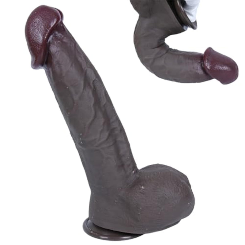 Realistic Thick Huge Dildo - 11.8 Inch Long Penis With Strong Suction Cup, Silicone Xxl Dildo Soft Big Glans Dildo For Vaginal Anal Play G-Spot Dildo Adult Sex Toys For Women And Couples (M)