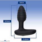 Lumen Interactive Vibrating Butt Plug - Led Anal Vibrator Four Play Modes - Bluetooth App-Controlled Couples Massager To Connect Anywhere In The World - Body-Friendly And Waterproof - Black