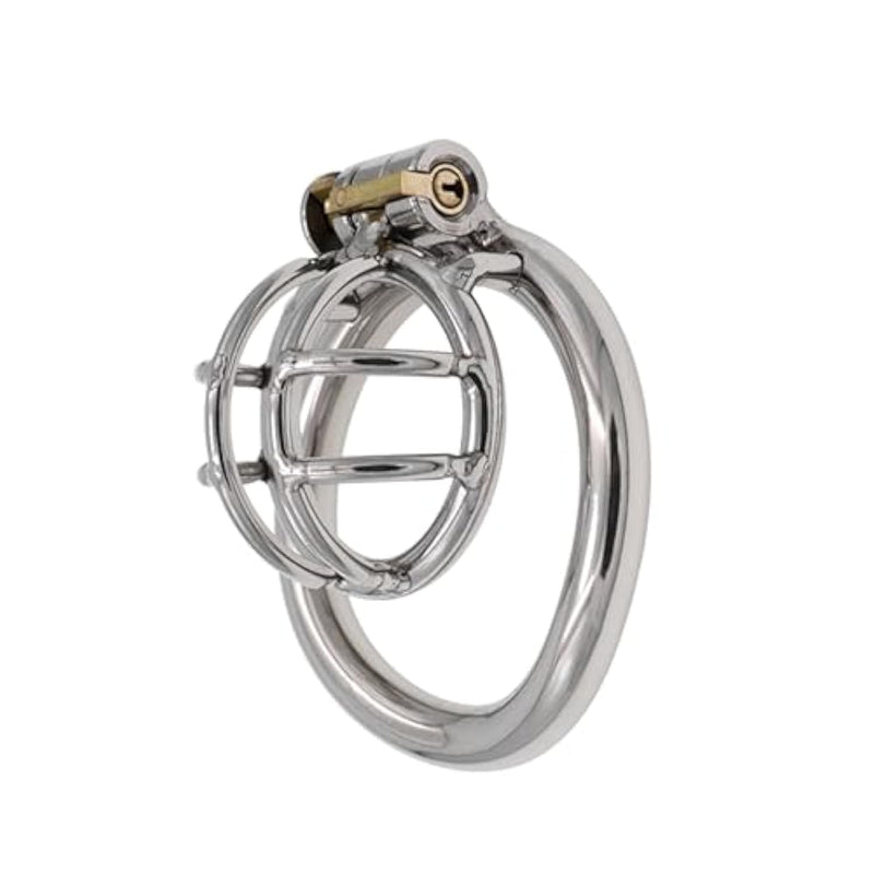 Metal Chastity Cage Stainless Steel Small Male Chastity Device Ergonomic Design Cock Cage Chs162?2.17 Inch/ 55Mm?