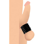 Ring Master Custom Ball Stretcher Kit | 5 Stretchy Silicone Rings For Progressive Tension & Fit | Body-Safe & Flexible | Use Individually Or Stack Together | Black