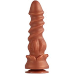 Silicone Monster Dildo Anal Butt Plug Dong Golden Alien Fantasy Sex Toy
