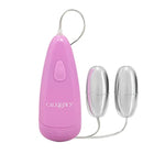 Pocket Exotics Double Bullet Vibrator - Waterproof Sex Toys For Couples - Adult Vibe Massager Eggs - Pink