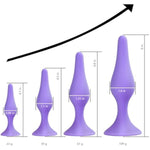 Anal Plug Sex Toys, 5Pcs Sex Anal Toys Silicone Butt Plug Training Kit For Adult Sex Toys & Games Women Male And Beginners (Purple)
