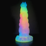 10.6 in Realistic Silicone Dildo ?Fantasy Monster Colorful Creature Thin Dildos Dragon Penis Anal Plug Sex Toy for Women Men Couple Play Game?Big Dragon Knot Dildowith Strong Suction Cup (L)