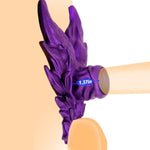 Male Penis Enlargement Ring Wolf Shape Cock Ring Penis Extender Sleeve Testicles Stretcher Massage Erection Enhancement Delayed Ejaculation Men Couple Pleasure Sex Toys (Purple)