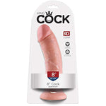 King Cock Dildo, Flesh, 8 Inch