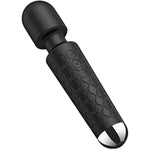 Rame Body Wellness Wand Vibrator & Massager - Adult Sex Toys & Games, Sex Toys For Men, Medium Sized, Soft Silicone, Rechargeable - 20 Patterns & 8 Intensity Levels