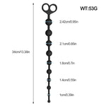 Silicone Anal Bead + Realistic Double-Ended Dildo