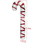 Glass Sex Toy Wand Double-Ended Butt Plug Anal Beads G-Spot Stimulation To Dildo Christmas Gift Candy Cane Unisex Anal Butt Plug For Men Women (17.5Cm, Candy A)