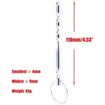 Urethral Sounds Plug, 4.33 Inches Stainless Urethral Sounding Rod Sex Toy For Men