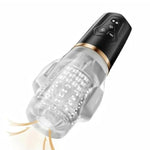 The Original Male Rose 2 Gawk Gawk 2.0 - Rechargeable Vibrating Sucking Masturbator, Dual-Side Motors With 10 Vibration & 5 Sucking Modes, Portable, Handheld Men Rose Toy