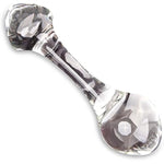 Glass Pleasure Wand, Crystal Double-Ended Mushroom Head Anal Butt Plug For G-Spot Stimulation Sex Toys Adult Products(A)