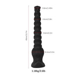 15.7 Inch Large Butt Plug Anal Beads,Silicone Black Knot Dildo, Super Long Anal Plug Sex Toys for Men Women Couples Gay