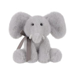 Elephant Plush Stuffed Animals For Kids, Soft Cute Plushies Toys For Baby Girl And Boy, Fluffy Elephant Blue 7.1 Inches