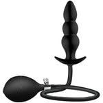 Inflatable Butt Plug Silicone Anal Sex Toys 30Cm*10Cm Black