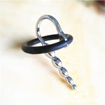 Metal Beads Male Masturbation Stimulation Urethral Plug Restraint Silicone Penis Ring Male Exercise Urethral Sound Urethral Sex Toy