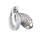 Metal Cock Cage Male Chastity Cage Adjustable With 7 Ring Sizes Stainless Steel Chastity Device With Hidden Lock For Man Penis Bondage Sex Toys Breathable Penis Cage With Hose (D)
