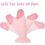 Small Dildo,4.3 In Soft Small Anal Plug,Beginner Anal Dildo Ease Training Adults Sex Toy For Women Men.Multifunctional Sex Toy Games(Flesh)