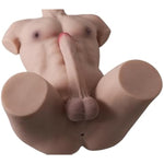 48.5Lb Male Sex Doll For Women With 9In Flexible Huge Dildo,Realistic 3D Muscular Male Torso Sex Dolls With Tight Anal For Men Gay Couple, Big Penis Sex Toy For Female Masturbation