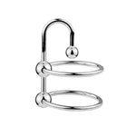 Sm Penis Ring Stainless Steel Fun Delay Ring With Beads Metal Urethral Toy Duble Ring Hook Urethral Sounding Penis Plug