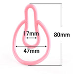 New Edition Men'S Lightweight Curved Fufu Clip With 1 Support Belt, Men'S Protective Cage 2 Piece Set (Transparent)