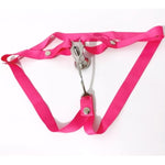 Chastity Devices Clip With Auxiliary Strap Flat Negative Chastity Belt Locked Cock Cage Adult Penis Sm Bondage Sissy Sex Toys For Men & Gay (Pink 3234)